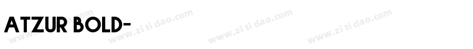 atzur bold字体转换